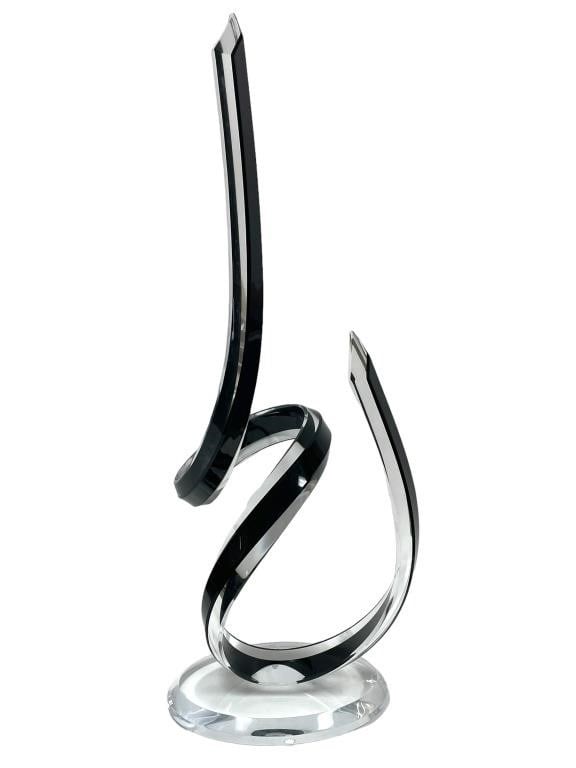 MUNIZ MID MOD LUCITE ABSTRACT SCULPTURE 40" (1 of 6)