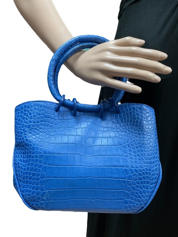 NEW LALO ALLIGATOR EMBOSSED ITALIAN LEATHER PURSE (1 of 6)