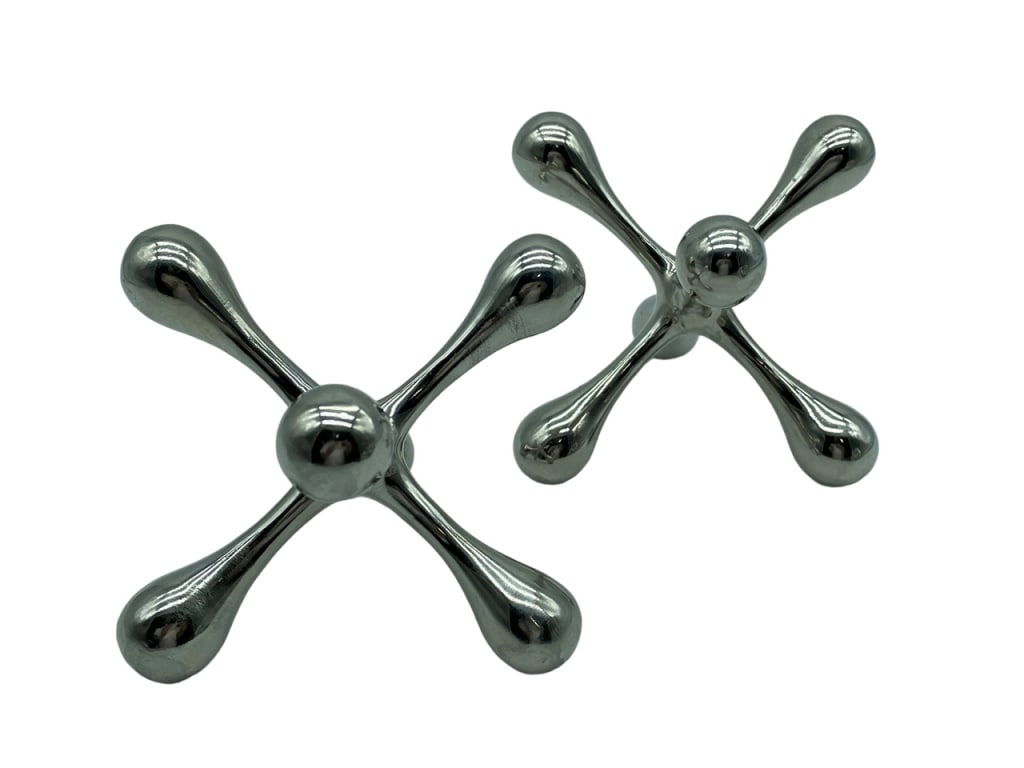 PAIR OF POST MODERN JACKS STYLE SCULPTURES 6" (1 of 4)