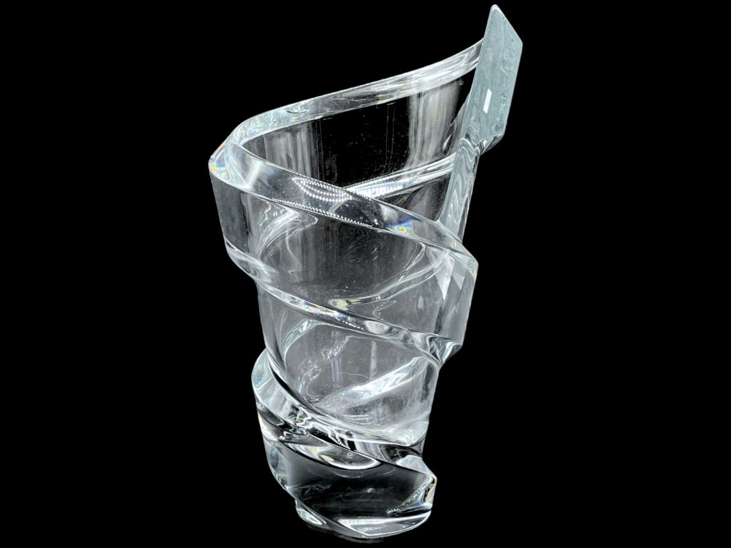 STUNNING BACCARAT SPIRALE LEAD CRYSTAL VASE 11.5" (1 of 8)