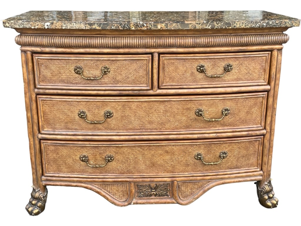 MAITLAND SMITH WICKER STYLE COMMODE DRESSER 46.5" (1 of 8)