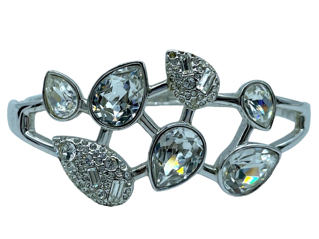 LRG SWAROVSKI CRYSTAL CUFF BRACELET 3" (1 of 4)