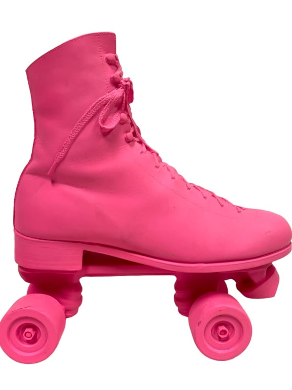 HARRY ALLEN REALITY AREAWARE PINK ROLLER SKATE 11": NEW! HARRY ALLEN REALITY AREAWARE HOT PINK ROLLER SKATE POP ART SCULPTURE - APPROX 11" X 6" X 6" NEW UNUSED CONDITION-DP103123 Bidders may pick up their items from the auction-house or have their item
