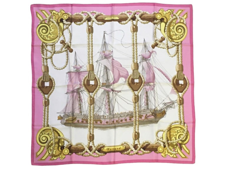 HERMES SILK SCARF- TRIBORD BY JULIA ABADIE (1 of 3)