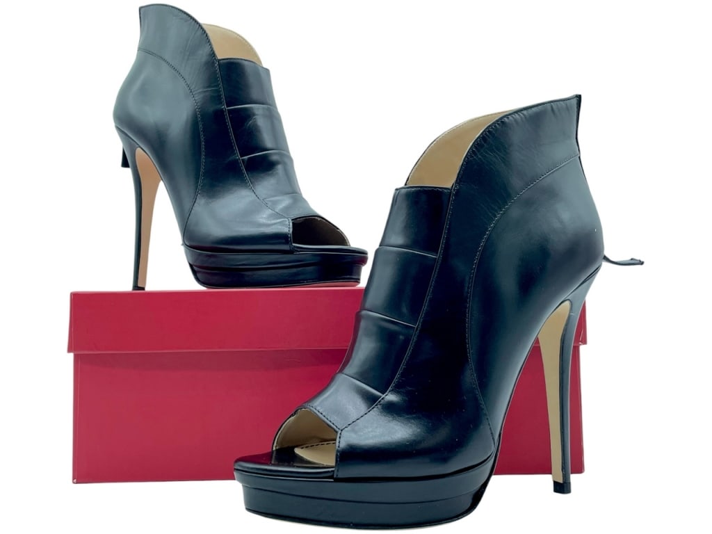 NEW JEROME C. ROUSSEAU CALF LEATHER RIVIERA HEEL (1 of 4)