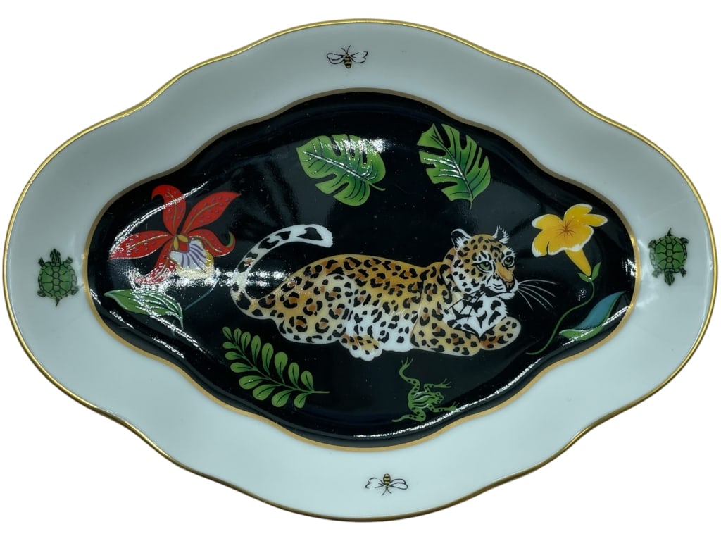 LYNN CHASE JAGUAR JUNGLE SMALL TRINKET DISH 7" (1 of 4)