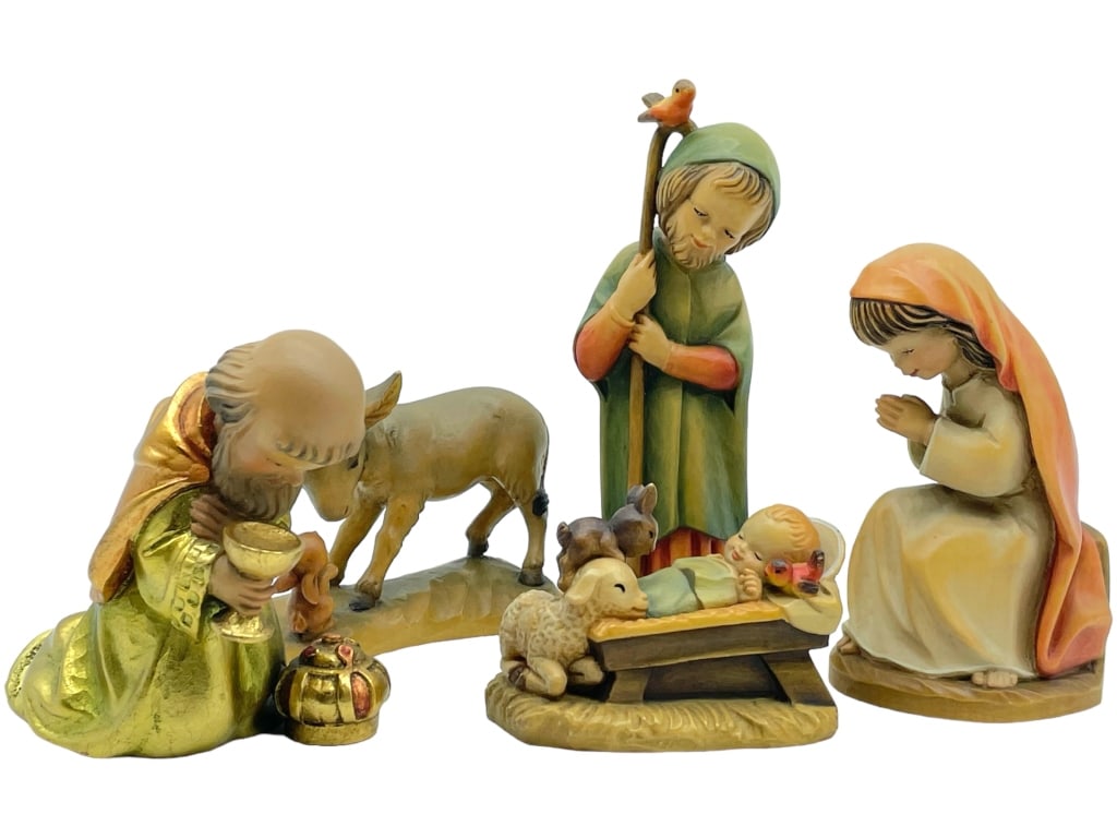 SIGND ANRI ITALY NATIVITY SCENE SCULPTURES (5) (1 of 5)