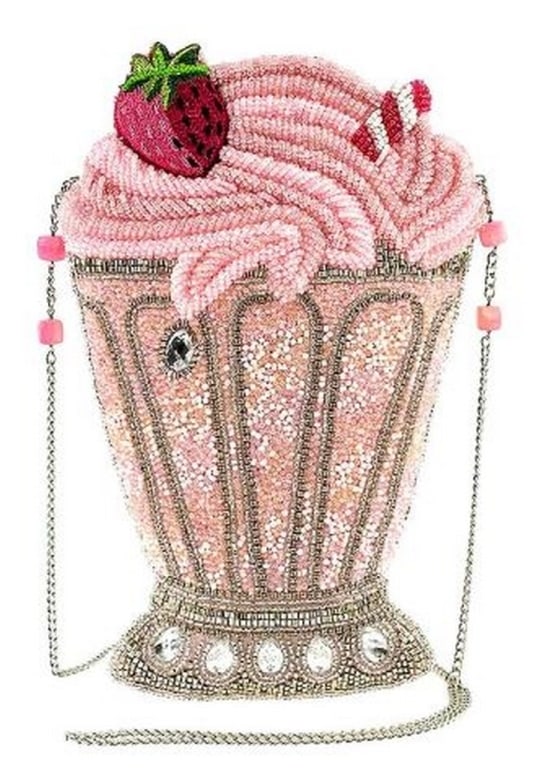 NEW MARY FRANCES SHAKE IT UP CROSSBODY HANDBAG: NEW MARY FRANCES SHAKE IT UP CROSSBODY HANDBAG-NEW WITH TAGS-Dimensions: 6 x 1 x 9.25-Strap Length: 48-Features: Removable crossbody chain strap, magnet closure, inside slit pocket, back slit pocket, 