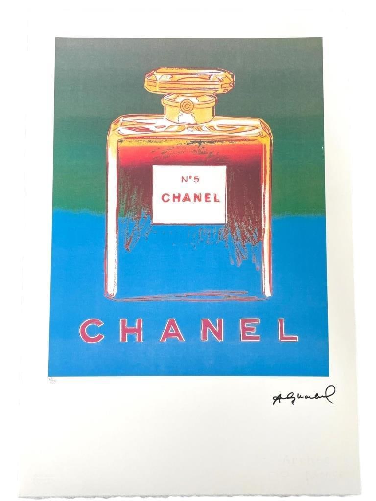 ANDY WARHOL CHANEL NO. 5  LITHOGRAPH PRINT 22.5" (1 of 7)