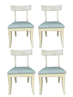 SET OF 4 NIERMANN WEEKS ELGIN MAJOR DINING CHAIRS: SET OF 4 NIERMANN WEEKS ELGIN MAJOR DINING CHAIRS -34.5" X 21" X 21" APPROX-VERY GOOD PRE OWNEDC ONDITION-DP102023STORE Bidders may pick up their items from the auction-house or have their items shipp