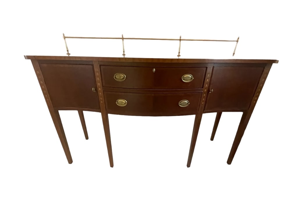 ETHAN ALLEN MAHOGANY SIDEBOARD BUFFET CABINET 65" (1 of 3)