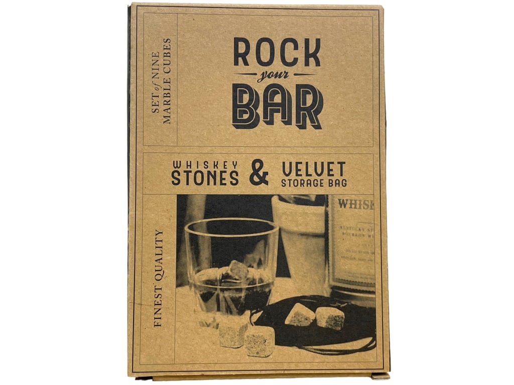 NEW ROCK YOUR BAR WHISKEY STONE SET (1 of 3)