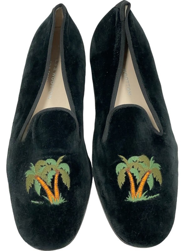 STUBBS & WOOTTON  NEEDLEPOINT SLIPPER SHOES 10 (1 of 5)