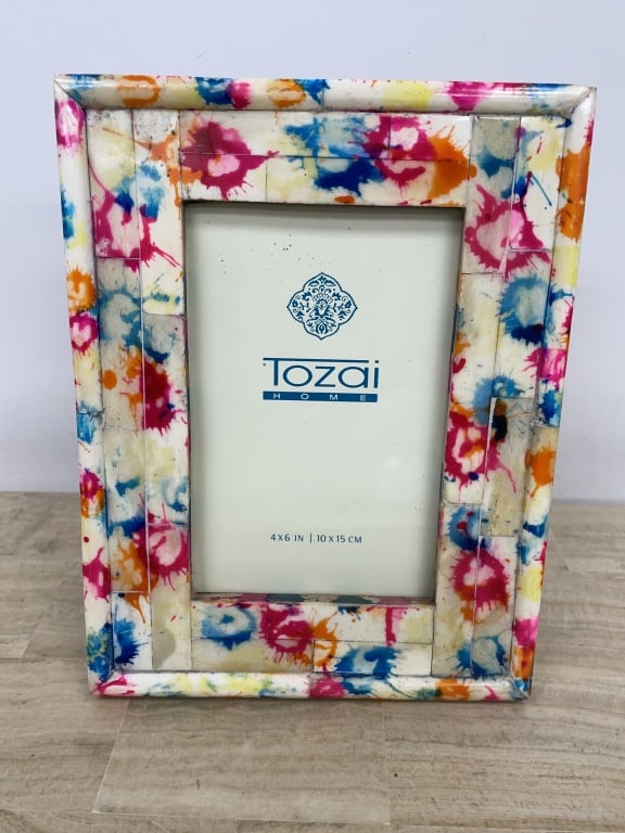 NEW TOZIA HOME MULTICOLORED PICTURE FRAME: NEW TOZIA HOME MULTICOLORED PICTURE FRAME