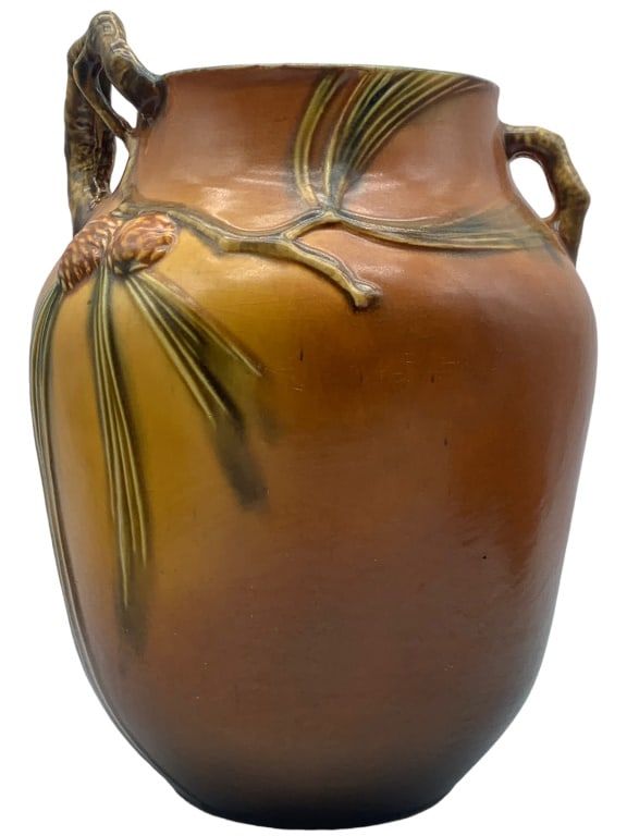 ROSEVILLE PINECONE POTTERY DECORATIVE VASE 10" (1 of 5)