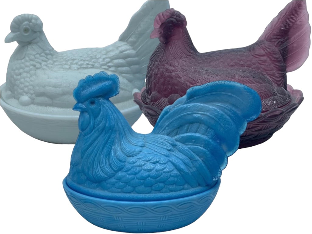 VTG NESTING HEN COVERED DISH COLLECTION (3) (1 of 8)