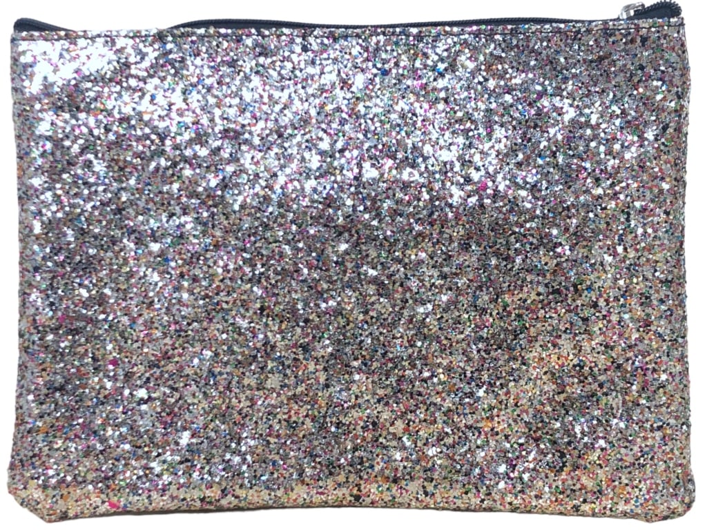 NWT TWO'S COMPANY SET OF 3 GLITTER POUCHES $35 (1 of 4)