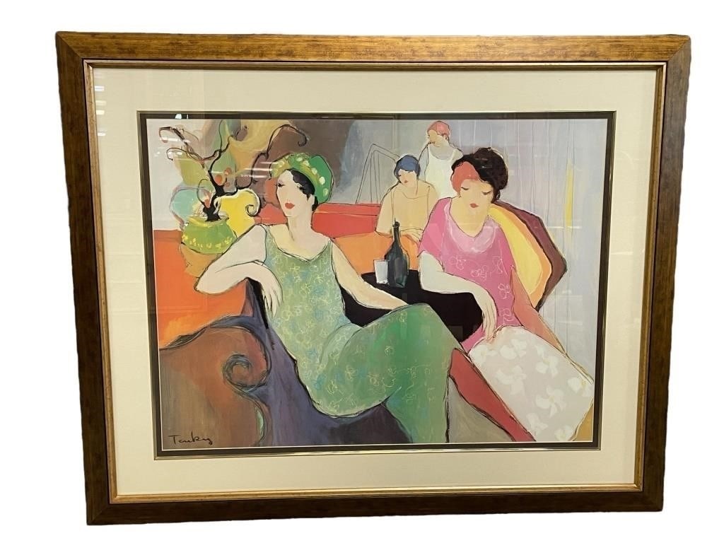 ITZCHAK TARKAY IN THE LOUNGE FRAMED PRINT 43" (1 of 4)