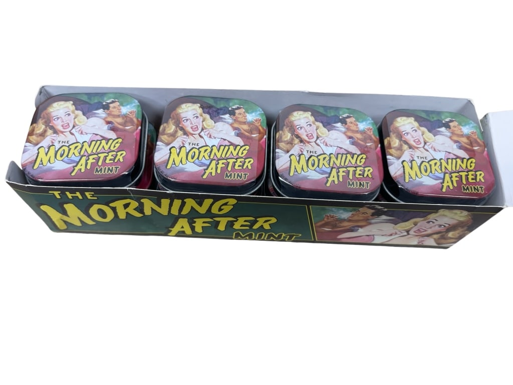 CARTON OF MORNING AFTER MINTS NIB: CARTON OF MORNING AFTER MINTS NIB