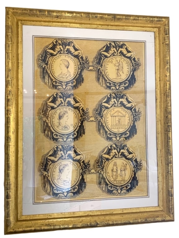 LARGE CLASSICAL SILHOETTES & FIGURES WALL ART 72" (1 of 4)