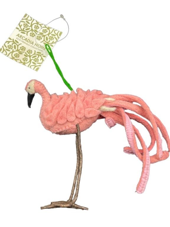 ARCADIA HOMEFLAMINGO ORNAMENT NWT $32 (1 of 3)