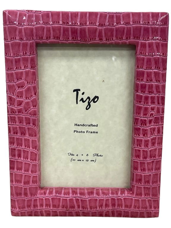 TIZO HOT PINK ALLIGATOR PATTERN FRAME NWT $45 (1 of 1)