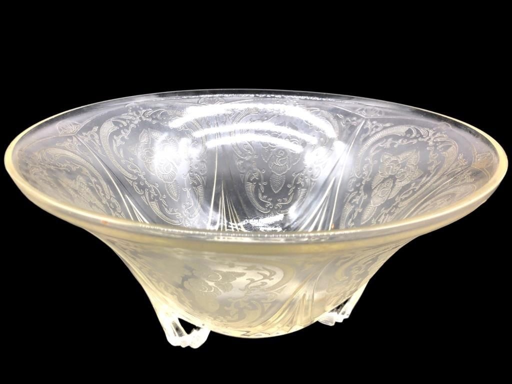 VTG HAZEL ATLAS ROYAL LACE GLASS BOWL: VTG HAZEL ATLAS ROYAL LACE GLASS BOWL- 10" BOWL-JR GLRY 11/10