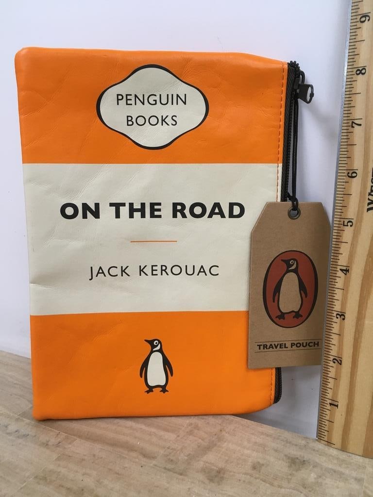 NEW PENGUIN 6" ZIPPERED TRAVEL POUCH: PENGUIN 6" ZIPPERED TRAVEL POUCH GREAT FOR TRAVEL & THAT ORANGE COLOR IS EZ TO FIND