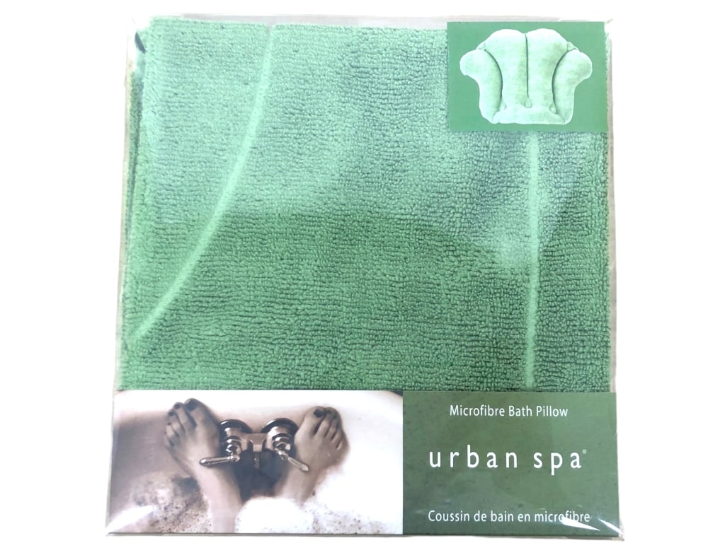 URBAN SPA MICROFIBER BATH PILLOW $12: - URBAN SPA MICROFIBER BATH PILLOW $12 - NEW IN BOX- 22" TO CRADLE YOUR HEAD, NECK AND SHOULDERS- VELVET-LIKE MICROFIBER- FILL PRODUCT WITH AIR TO USE- GF 11/22/23 Bidders may pick up their items from