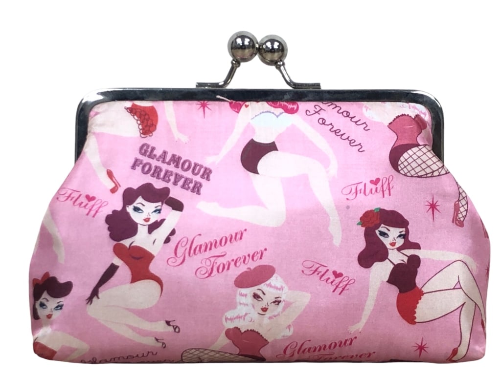 NWT FLUFF LA "GLAMOUR GIRL" COIN PURSE $17.75: - NWT FLUFF LA "GLAMOUR GIRL" COIN PURSE $17.75 - DESIGNED IN THE USA | COMES WITH TAG- BRATZ STYLE POP ART ALL OVER- GF 11/22/23