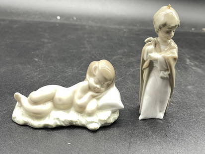 VTG PAIR OF LLADRO NATIVITY FIGURINES: VTG PAIR OF LLADRO NATIVITY FIGURINES