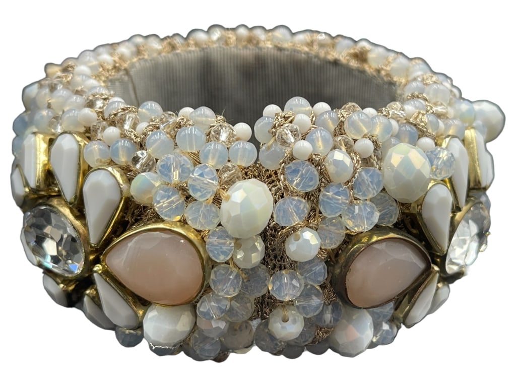 NEW ST ERASMUS CRYSTAL HINGED BRACELET $425 (1 of 5)