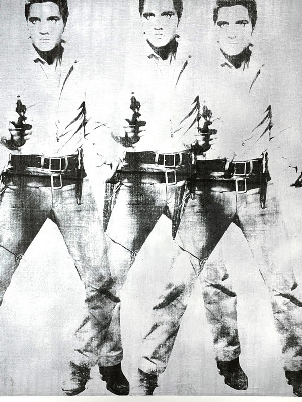 ANDY WARHOL ELVIS PRESLEY LITHOGRAPH PRINT 23" (1 of 7)