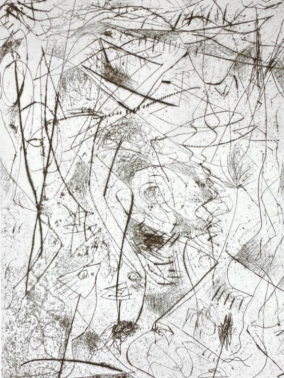 JACKSON POLLOCK LITHOGRAPH PRINT 28" (1 of 8)