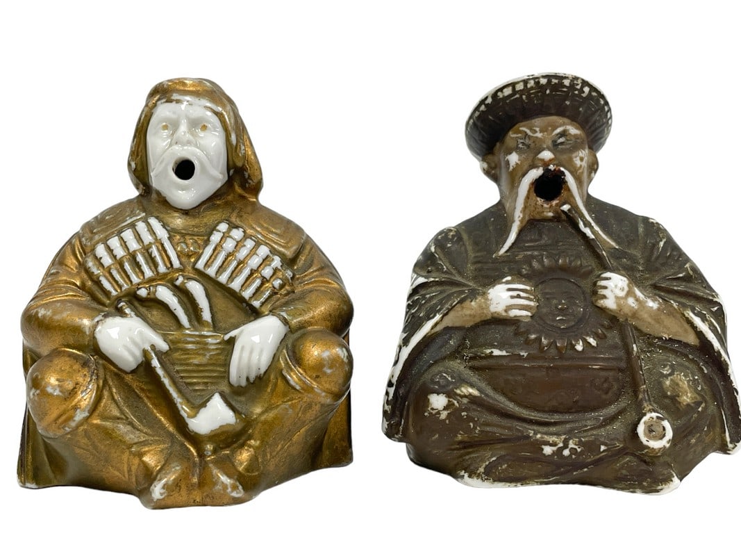 VINTAGE ASIAN INCENSE BURNERS 4": VINTAGE ASIAN INCENSE BURNERS-4" HEIGHT APPROX-VERY GOOD PRE OWNED CONDITION, WEAR-DP121423 Bidders may pick up their items from the auction-house or have their items shipped. Appointments are require
