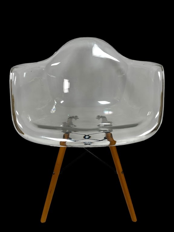 EAMES STYLE LUCITE SHELL CHAIR (1 of 5)