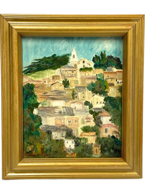 WALTER FARNDON OIL PAINTING ON BOARD 15.5" (1 of 4)