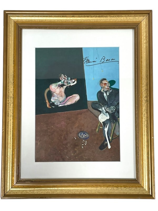 FRANCIS BACON HAND SIGNED LITHOGRAPH PRINT 16" (1 of 3)