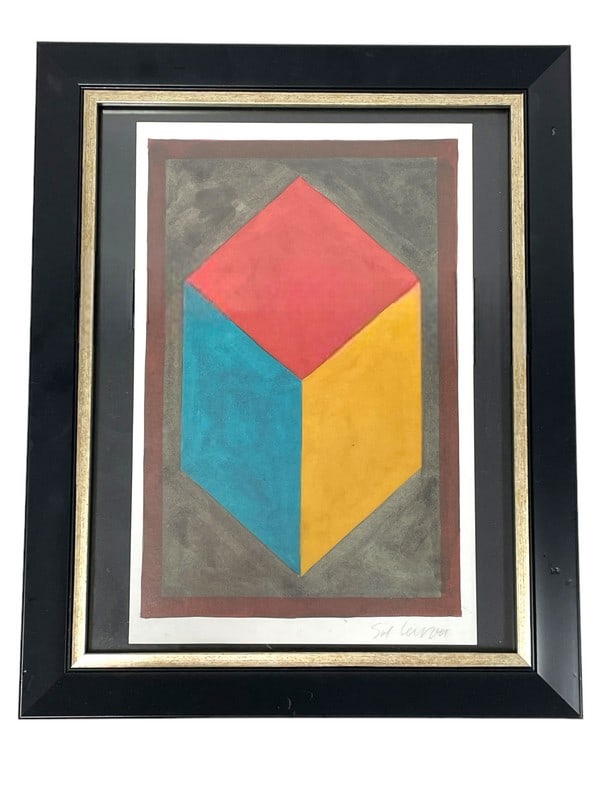 SOL LEWITT HAND SIGNED LITHOGRAPH PRINT (1 of 4)