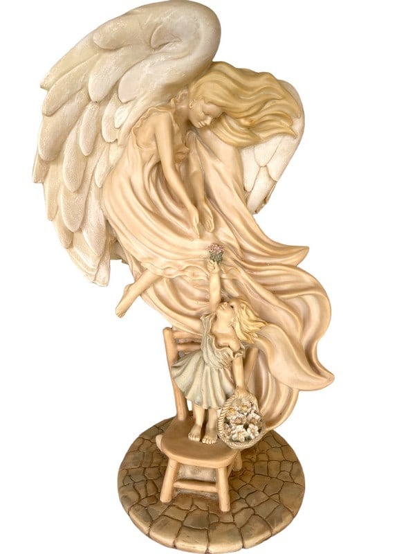ANGEL A LITTLE CLOSER TO HEAVENS LIGHT STATUE 21" (1 of 2)