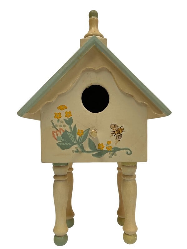 DECORATIVE MIDWEST  PAINTED  BIRDHOUSE 12" (1 of 5)