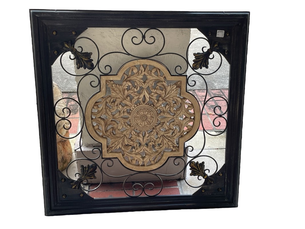 ARCHITECTURAL ELEMENT FLORAL WALL ART 32" (1 of 5)