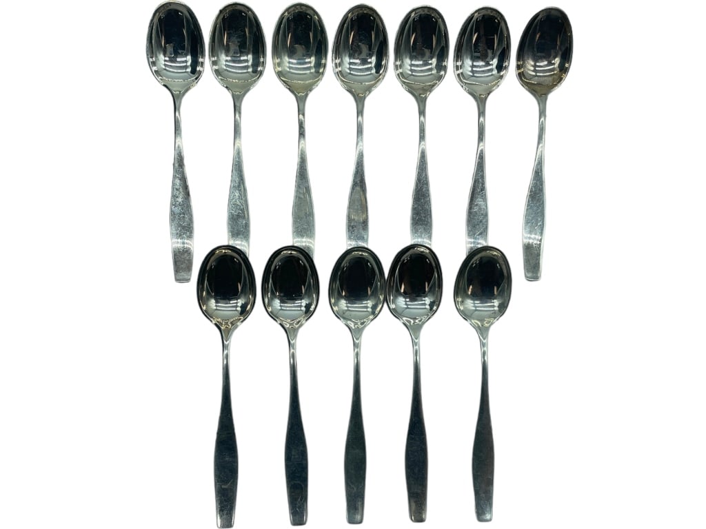 HANS HANSEN STERLING SPOONS (12) 206.5g (1 of 6)