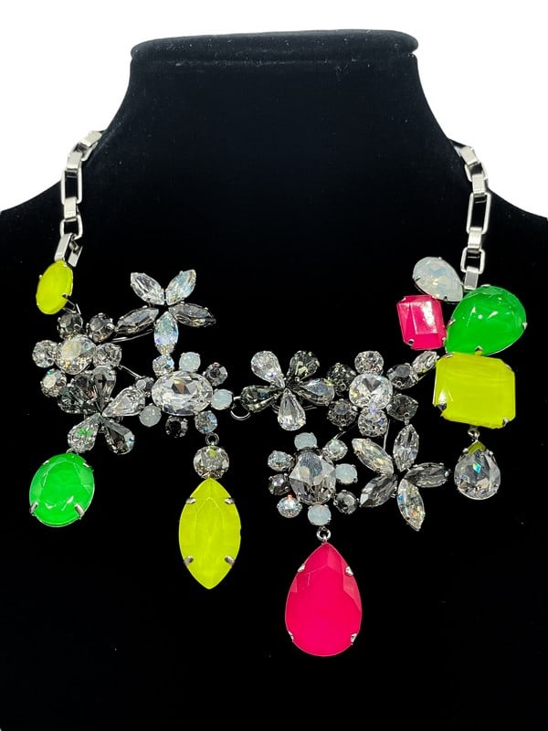 NEW! PHILIPPE FERRANDIS NEON STATEMENT NECKLACE (1 of 5)