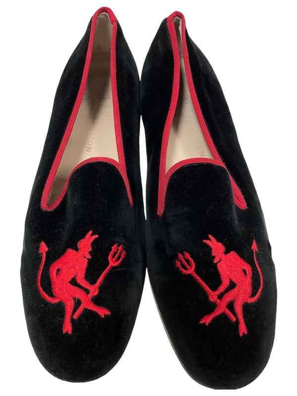 STUBBS & WOOTTON  NEEDLEPOINT SLIPPER SHOES 10 (1 of 6)