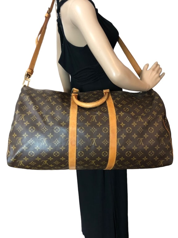 LOUIS VUITTON MONOGRAMMED KEEPALL BANDOULIERE 55 (1 of 5)