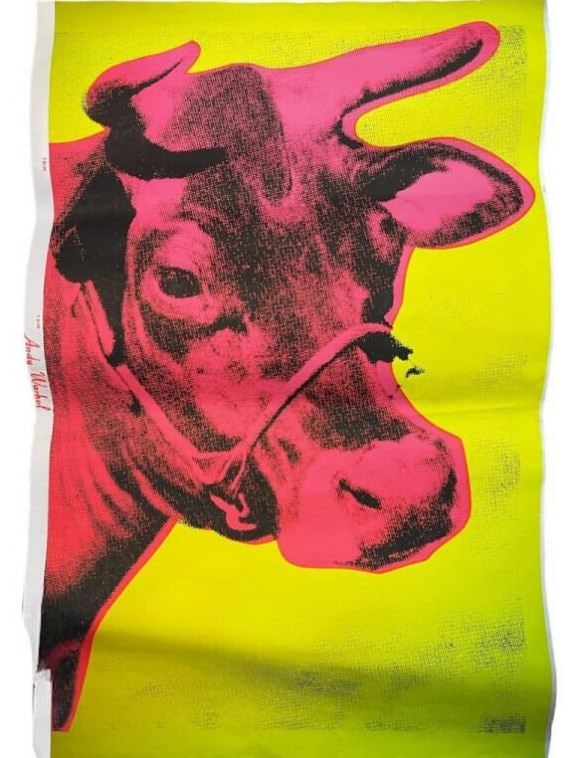 ANDY WARHOL PINK COW POSTER 45" (1 of 5)