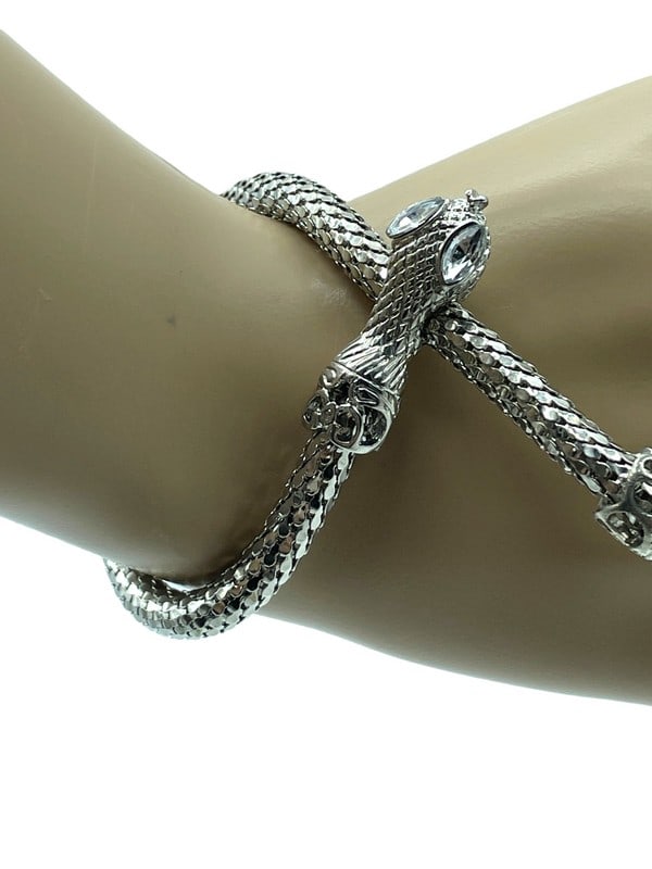 NEW! SILVER SNAKE BRACELET 10" (1 of 7)