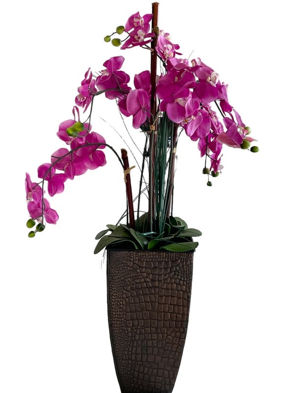 LARGE ELEGANT FAUX FLORAL ORCHID  CENTERPIECE 41" (1 of 5)