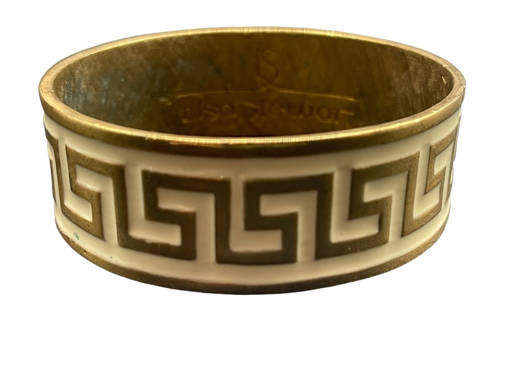 LISA STEWART GREEK KEY BANGLE BRACELET NWT $85 (1 of 2)